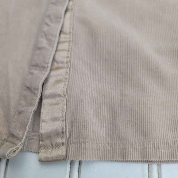 VTG Old Navy Girls Beige Short Sleeve Curderoy Button Up Dress Lightweight Sz 5 - Picture 7 of 7